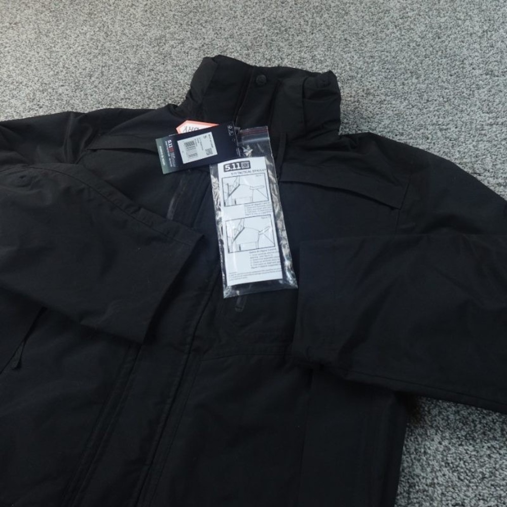 NEW 5.11 Tactical Jacket Mens S Black Valiant Duty 3 In 1 Parka Coat Work Shell‎